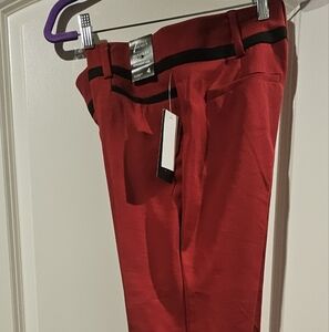 New York & Company 3 Piece Women Red Suit